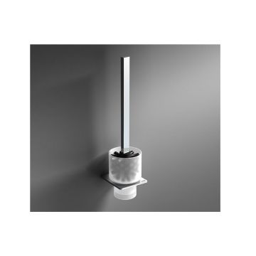 toilet brush Cube chrome with Holder