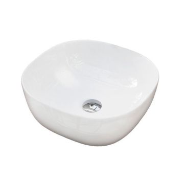 wash bowl surface-mounted Palma 40x40cm ceramic wit