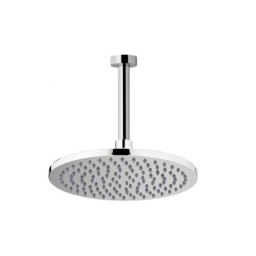 overhead shower ø25cm chrome including ceiling connection