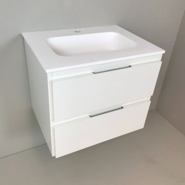 vanity unit Blanco 60cm white with Solid Surface washbasin