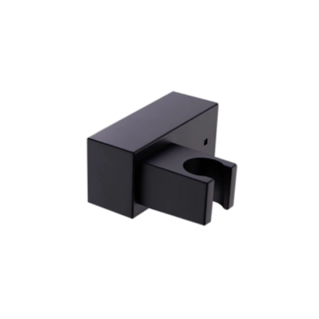 tiltable hand shower Holder Zen square matt black 