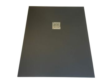 Composite shower tray Solid Eco 90x120cm anthracite structure even