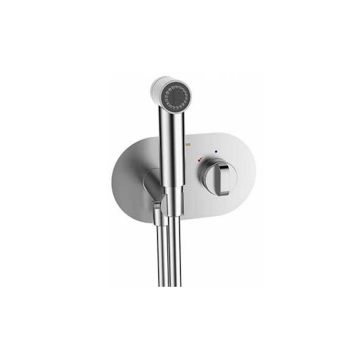 Thermostatic bidetshower including hose 120 cm and faucet chrome