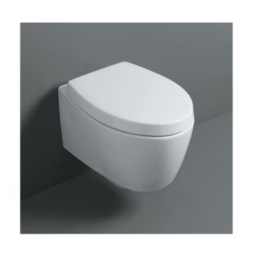 wall-hung toilet + soft closing toilet seating Simas Spazio