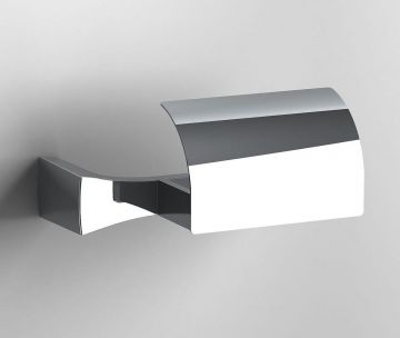 designer Toilet paper holder S7 chrome with fixed valve