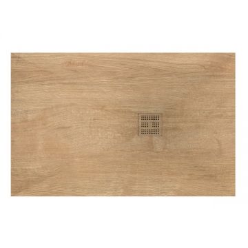 Custom made resin shower tray Wood