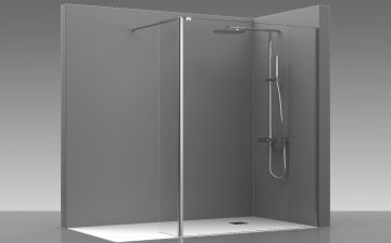 Shower Enclosure Walk In with rotating part