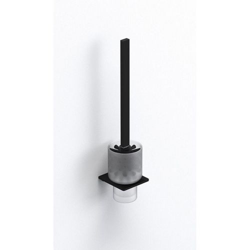 toilet brush Cube black with Holder