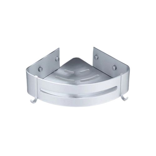 Corner Shelf / corner shelf soapHolder roundo aluminium