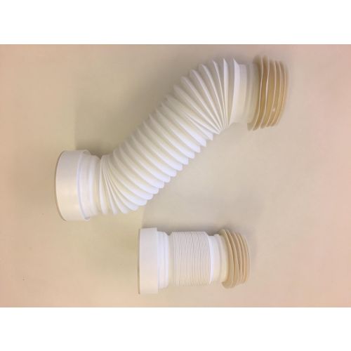 extendable flexible WC drainage 30-57cm white