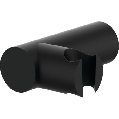 tiltable hand shower holder Pipe Nero matt black