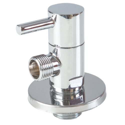 Luxury cornerstopfaucet Round chrome