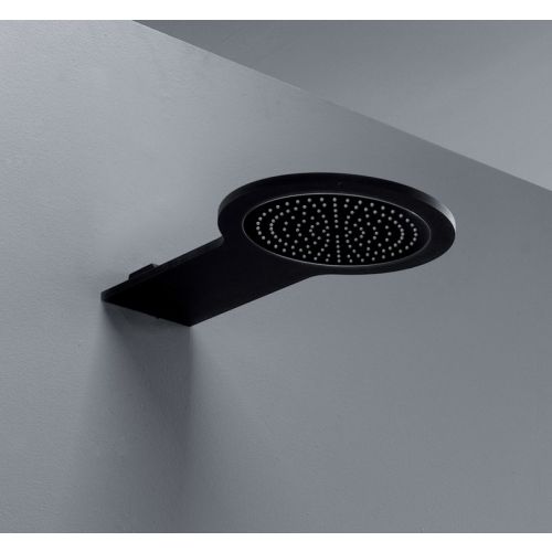 built-in overhead shower Newton 47x24cm aluminium matt black