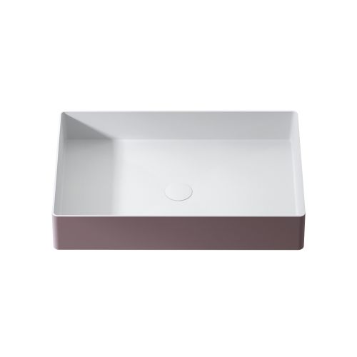 Solid Surface opbouw waskom volga 58x37cm mat wit