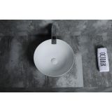 ceramic round surface-mounted wash bowl Bola Fino ø40cm white