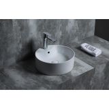 ceramic round surface-mounted wash bowl roundo ø40cm white