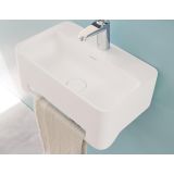 washbasin York 50x31cm Solid Surface white mat