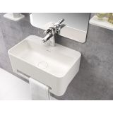 washbasin York 50x31cm Solid Surface white mat