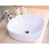 wash bowl surface-mounted Palma 40x40cm ceramic wit