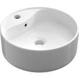 ceramic round surface-mounted wash bowl roundo ø40cm white