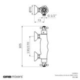 Thermostatic surface-mountedfaucet 1866 chrome