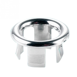 washbasin overflow rosette round chrome