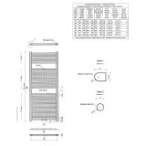 Sierradiator Elara 181,7x60cm Antraciet