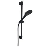 showerset Nero matt black - hand shower ø 12 cm - sliding bar 68 cm - shower hose 150 cm