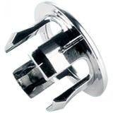 washbasin overflow rosette round ster chrome