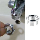 washbasin overflow rosette round ster chrome