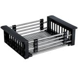 adjustable Dish rack for kitchen sink black 28-43,3 cm