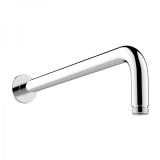 overhead shower ø30cm polished stainless steel including wallarm