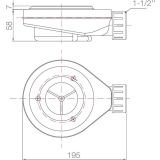 Custom made resin shower tray with rasin drainage gutter Subway XL