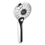 LED hand shower chrome with 3 positions and Digital Temperature aanduiding