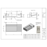 Wastafel Faro 120x46 Solid Surface mat wit