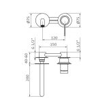 built-in washbasin faucet Time male chrome