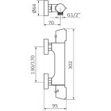 Thermostatic surface-mountedfaucet Winner