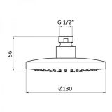 overhead shower Harry Ø13cm chrome