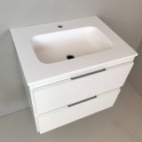 vanity unit Blanco 60cm white with Solid Surface washbasin