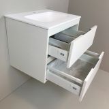 vanity unit Blanco 60cm white with Solid Surface washbasin