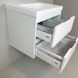 vanity unit Blanco 60cm white with 5cm Composite washbasin