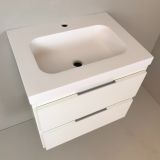 vanity unit Blanco 60cm white with 5cm Composite washbasin