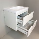 vanity unit Blanco 60cm white with 5cm Composite washbasin