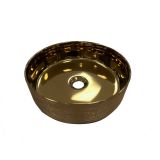 ceramic round surface-mounted wash bowl Cylindrico ø36cm copper colourig