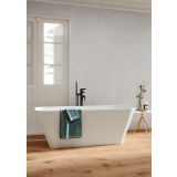 free standing bathtub Heron 70x165cm white Solid Surface