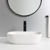 ceramic oval surface-mounted wash bowl Oval mini 46x33cm marble