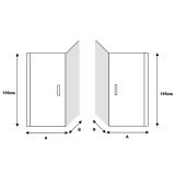 Revolving door with fixed side panel Padel