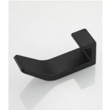 designer Clothing- and towel hook matt black