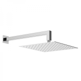 overhead shower 40x40cm polished stainless steel including wallarm