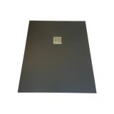 Composite shower tray Solid Eco 90x120cm anthracite structure even